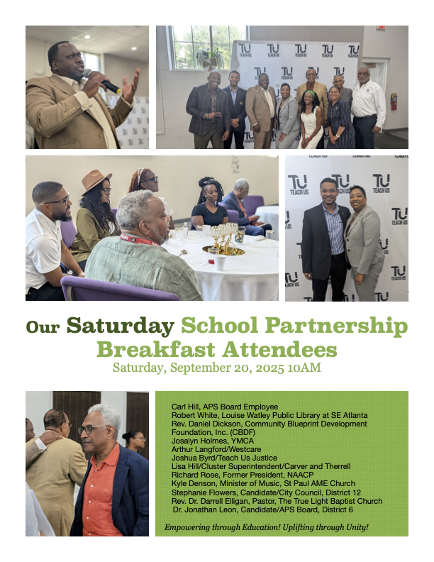 Saturday School Partnership Breakfast