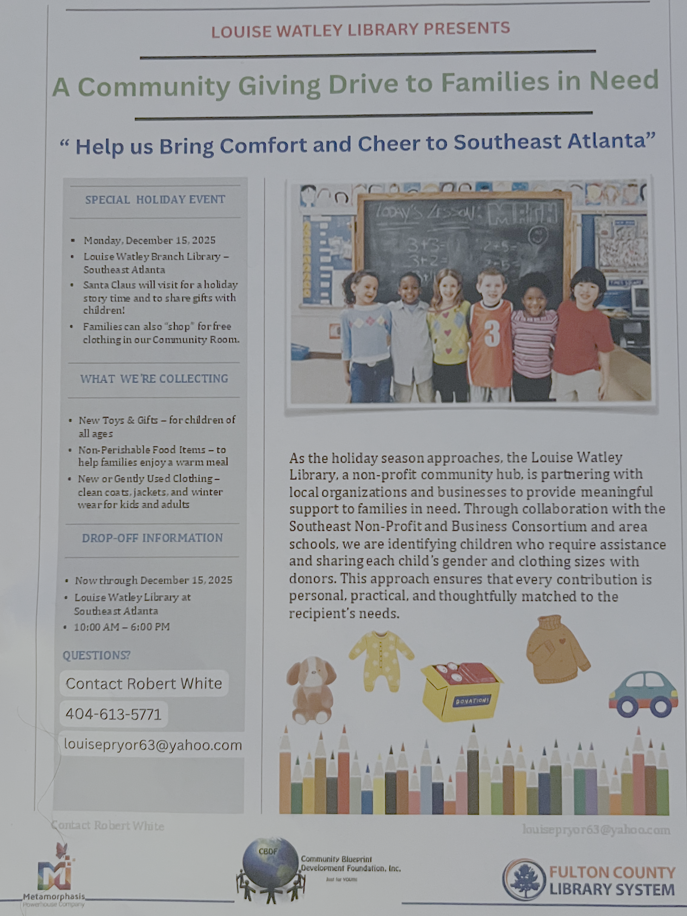 Holiday Collection Drive